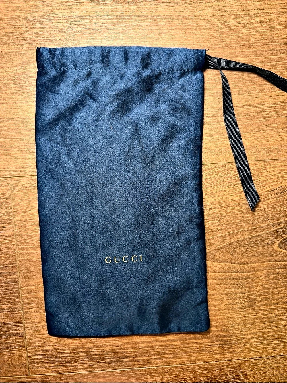 Gucci Blue Satin Drawstring Glasses Dust Bag